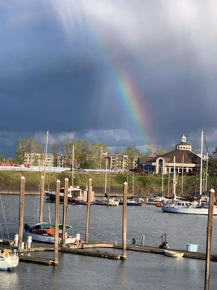Rainbow over Hayden Bay